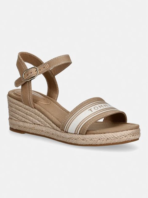 Tommy Hilfiger sandały na koturnie MID WEDGE ESPAD WEBBING - zdjęcie produktu nr 1