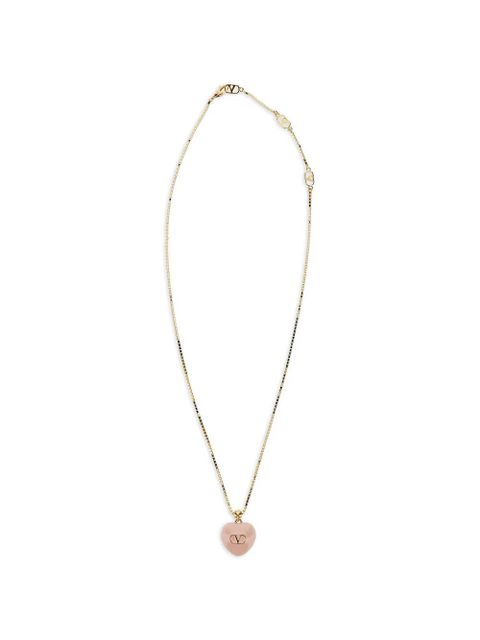 Valentino Garavani Coeur Royal quartz heart necklace - Gold - zdjęcie produktu nr 1