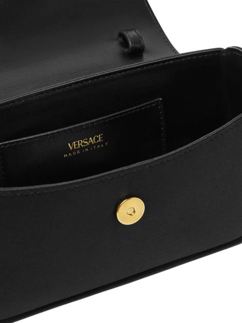Versace La Medusa satin mini bag - Black
