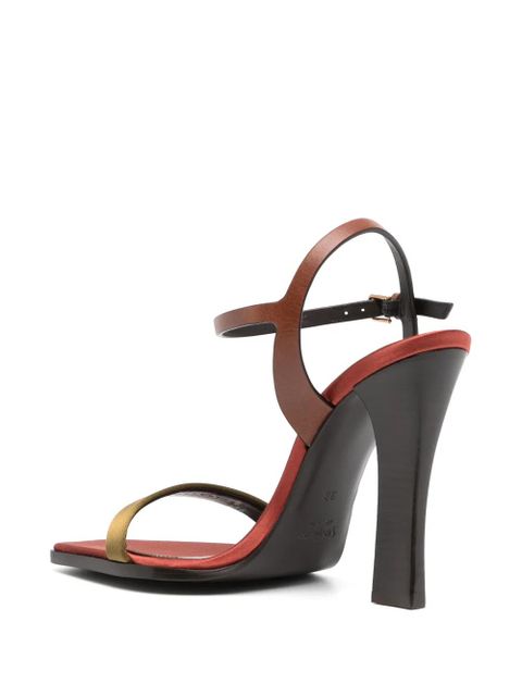Saint Laurent 110mm Lydia sandals - Brown