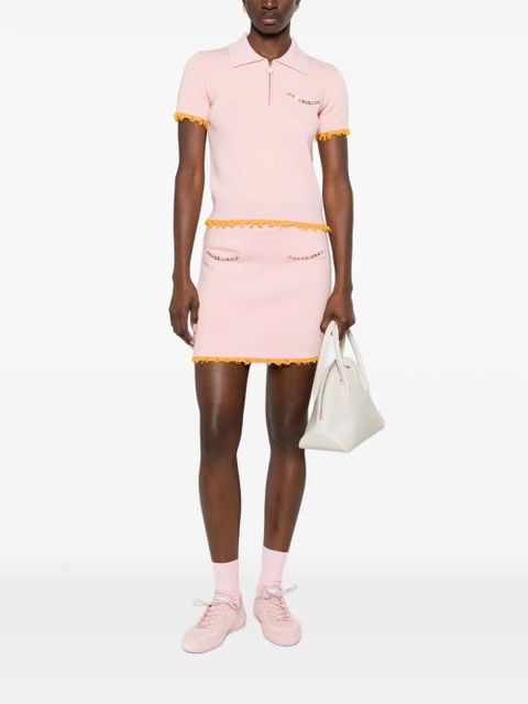 Casablanca logo-embellishment polo shirt - Pink - zdjęcie produktu nr 2