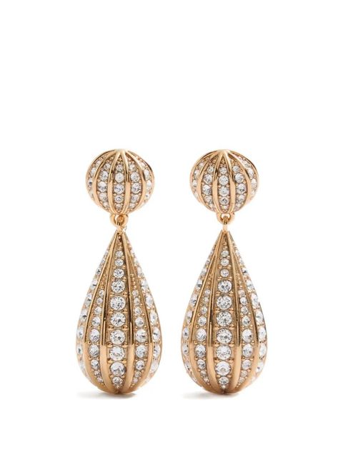 Valentino Garavani Poetiques Des Gouttes metal and Swarovski® crystal earrings - Gold - zdjęcie produktu nr 1