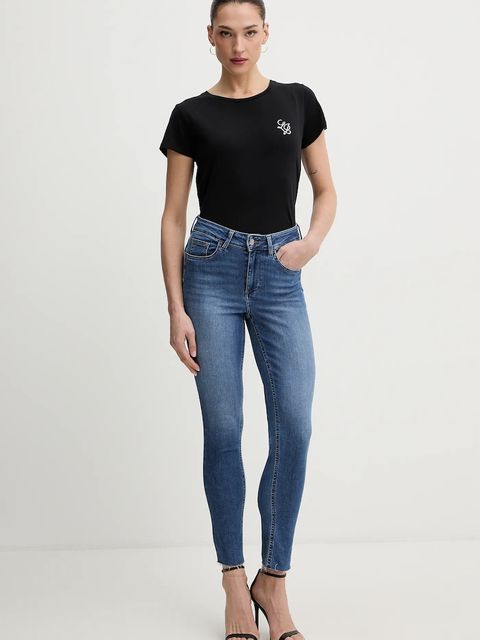 Liu Jo t-shirt bawełniany damski kolor czarny TA6056 JS923 - zdjęcie produktu nr 2