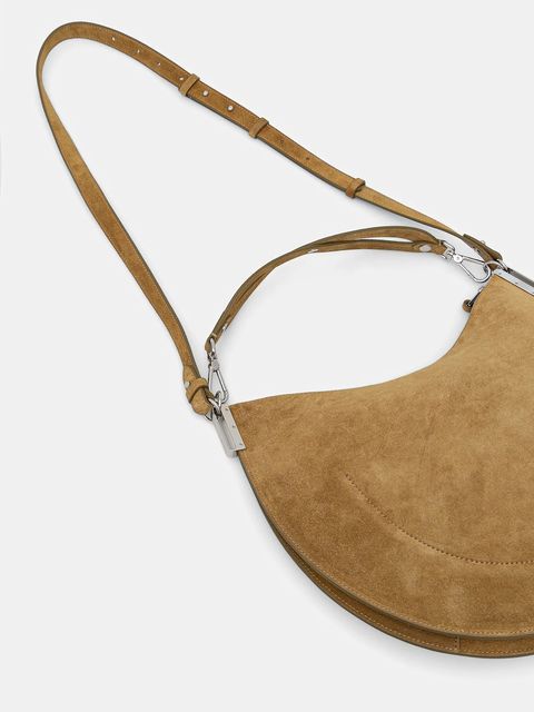 Coccinelle torebka zamszowa COCCINELLESUNUP SUEDE kolor zielony E1 QKG 13 01 01 - zdjęcie produktu nr 2