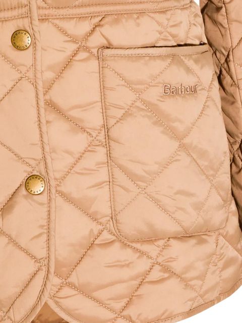 Barbour Deveron corduroy-collar quilted jacket - Neutrals