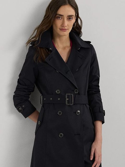 Lauren Ralph Lauren płaszcz kolor granatowy 297951255