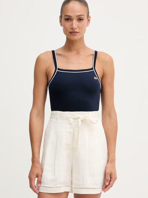 Lacoste top damski z bawełną - zdjęcie produktu nr 1