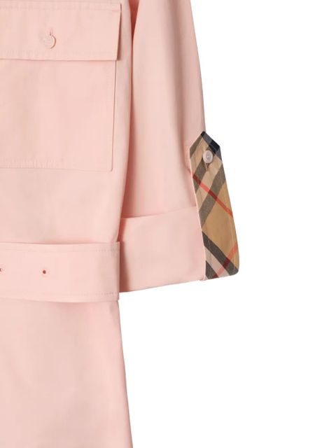 Burberry cotton-poplin shirt dress - Pink