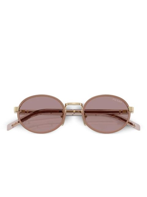 Prada Eyewear round-frame metal sunglasses - Brown