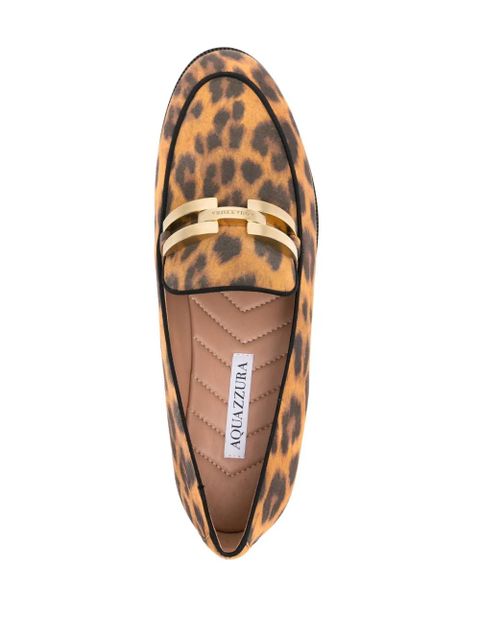 Aquazzura Brandi suede loafers - Neutrals