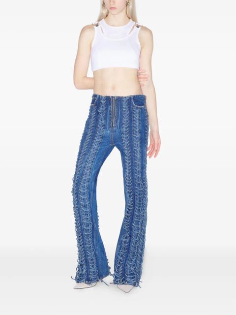 Jean Paul Gaultier The Lace-Up jeans - Blue - zdjęcie produktu nr 2