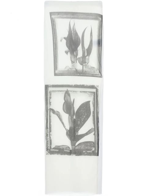 Jean Paul Gaultier floral-print midi skirt - White - zdjęcie produktu nr 1