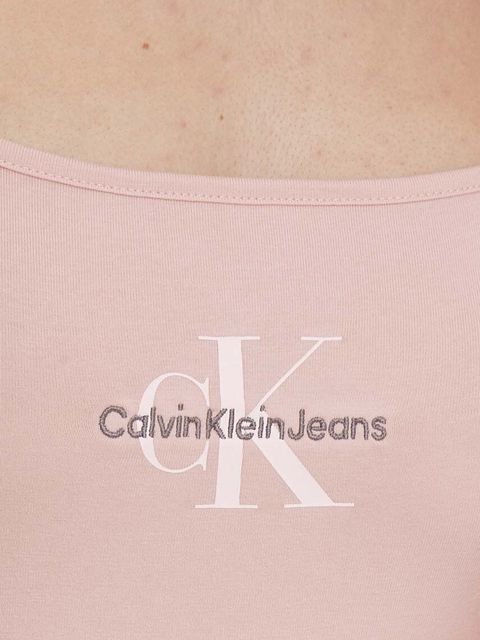 Calvin Klein Jeans body damskie kolor różowy