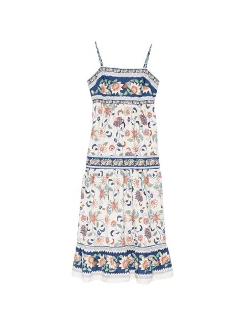 FARM Rio floral tapestry madi dress - Neutrals - zdjęcie produktu nr 1