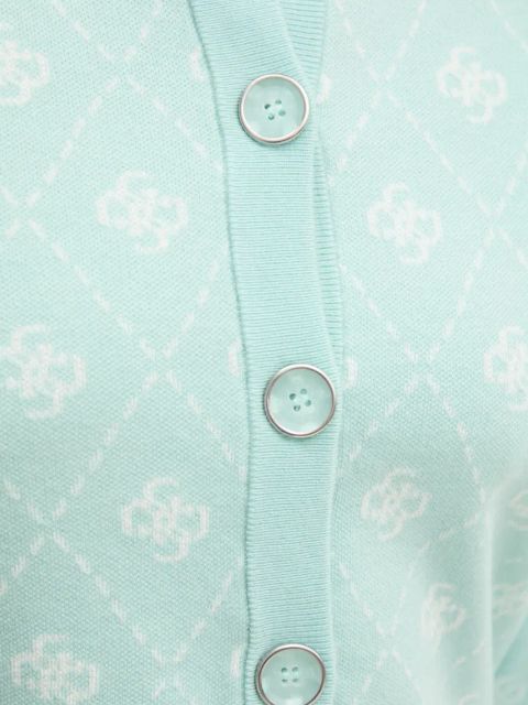 Guess kardigan z domieszką wełny SARAH kolor turkusowy W4BR0D Z3JD2