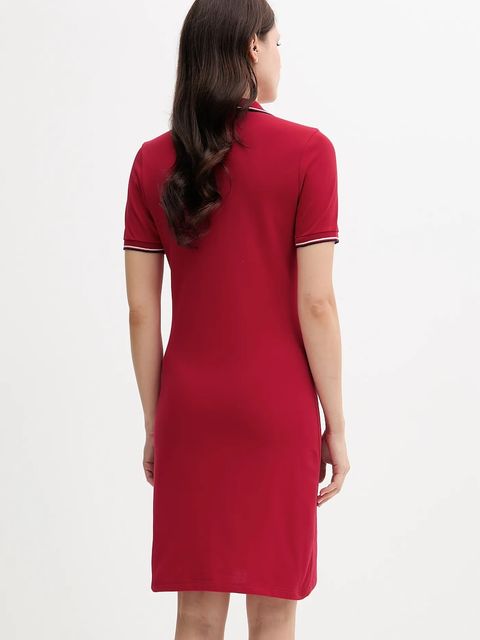 Tommy Hilfiger sukienka kolor czerwony mini dopasowana WW0WW45740