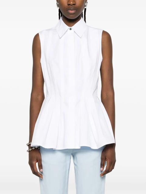 Sportmax Spxcertosa pleated blouse - White
