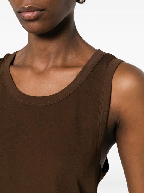ENTIRE STUDIOS round-neck top - Brown