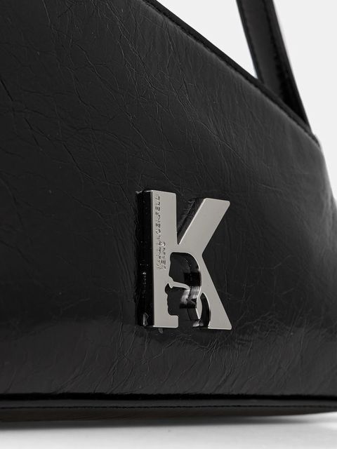 Karl Lagerfeld Jeans torebka skórzana kolor czarny B1W30181