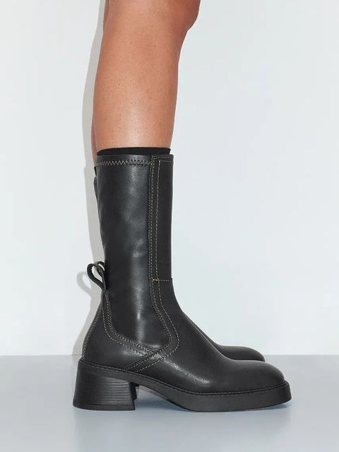 Miista botki Fabi damskie kolor czarny na słupku E8_3801
