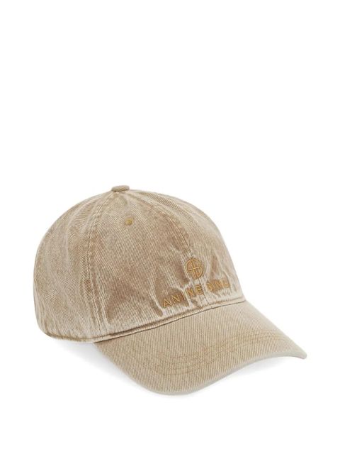 ANINE BING Jeremy logo-embroidered baseball cap - Neutrals
