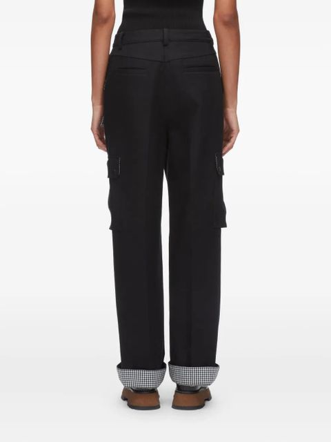 3.1 Phillip Lim cuffed-hem cargo trousers - Black