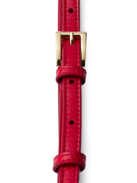 Prada buckle leather belt - Red