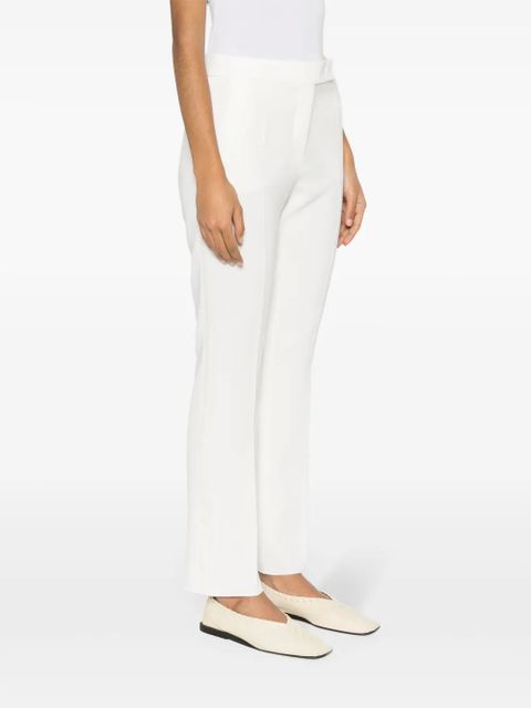 Max Mara pressed-crease straight trousers - White