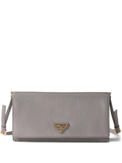 Prada mini satin shoulder bag - Grey - zdjęcie produktu nr 1