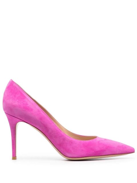 Gianvito Rossi Gianvito 85mm suede pumps - Pink - zdjęcie produktu nr 1