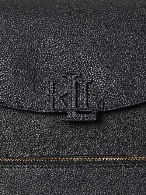 Lauren Ralph Lauren medium Cameryn logo-embossed backpack - Black