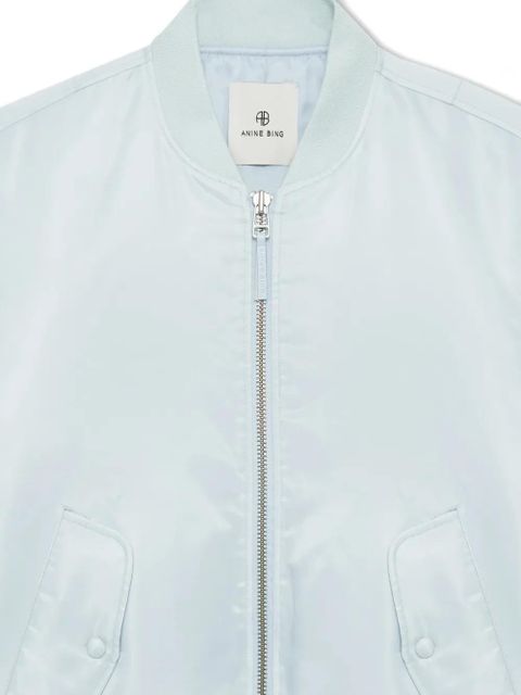 ANINE BING Leon zipped bomber jacket - Green