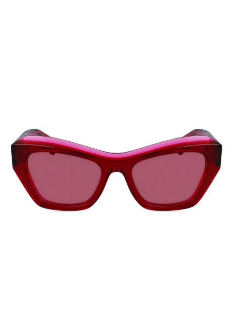 Lanvin geometric-frame sunglasses - Red - zdjęcie produktu nr 1