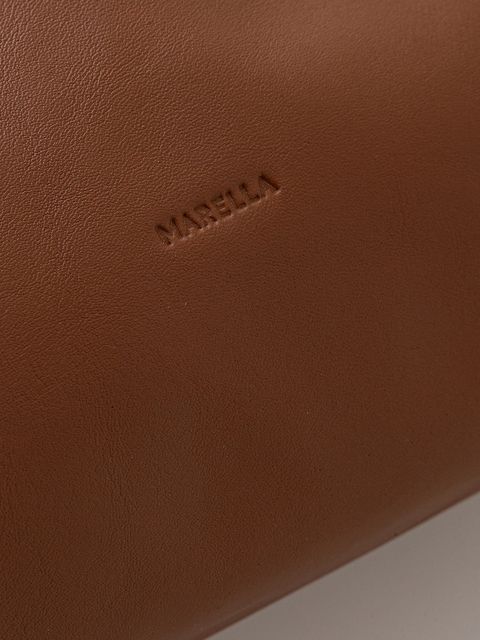 Marella torebka skórzana kolor brązowy 2523519047200