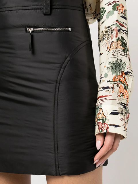 KHAITE padded mini skirt - Black