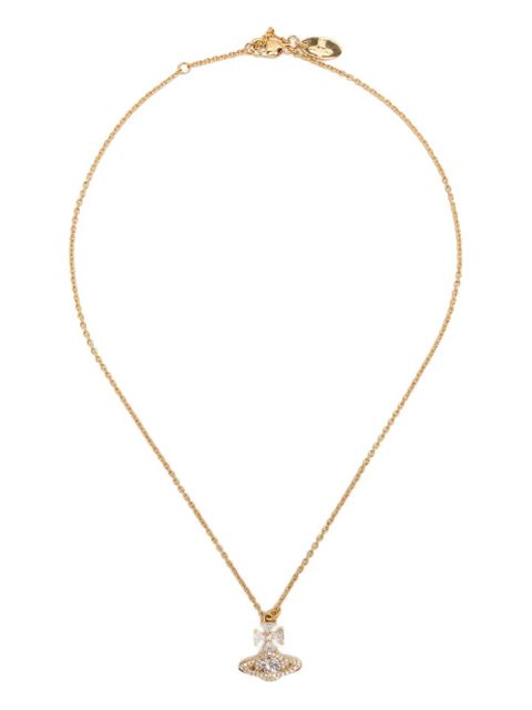 Vivienne Westwood Natalina rhinestone-embellished necklace - Gold - zdjęcie produktu nr 1