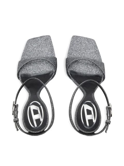 Diesel 90mm D-Amber wedge sandals - Grey