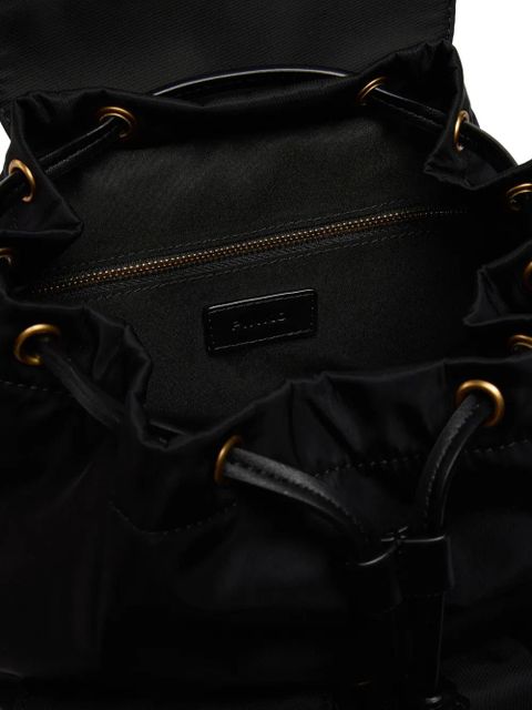 PINKO flap-pockets backpack - Black