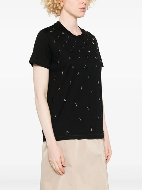 Moncler beaded T-shirt - Black
