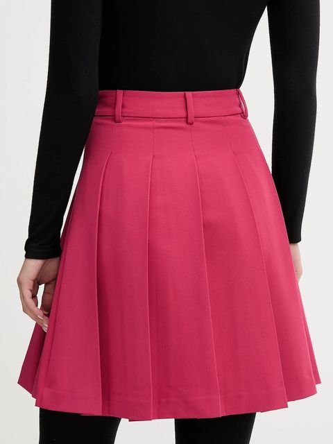 United Colors of Benetton spódnica kolor różowy mini rozkloszowana 4R4CD004W