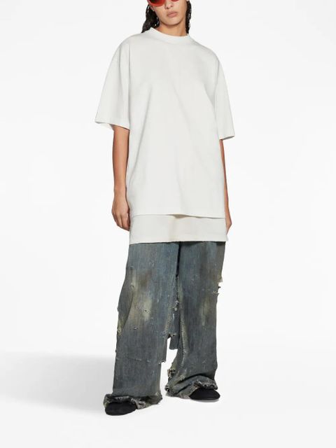 Balenciaga embroidered-logo cotton T-shirt - White - zdjęcie produktu nr 2