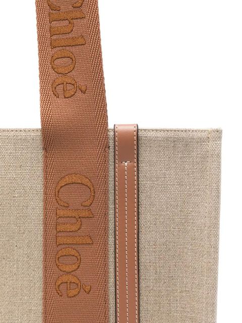 Chloé medium Woody tote bag - Neutrals