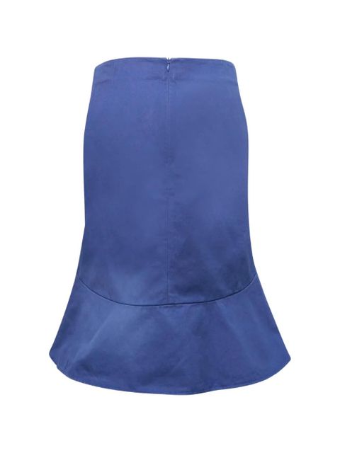 SHUSHU/TONG pintuck-detail flared skirt - Blue - zdjęcie produktu nr 2