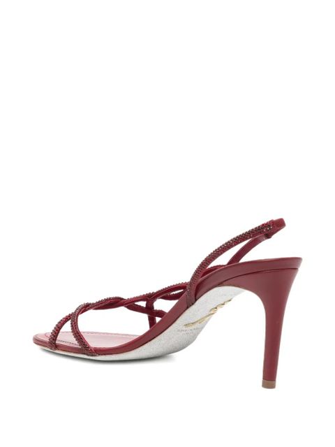 René Caovilla 80mm braid sandals - Red - zdjęcie produktu nr 2