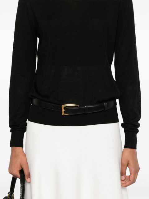 TOTEME fine-knit sweater - Black