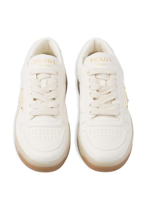 Prada Downtown nappa leather sneakers - Neutrals