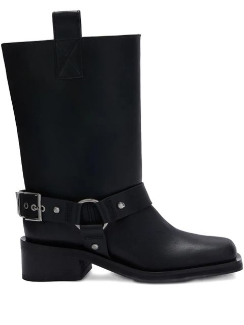 GANNI 50mm harness-strap boots - Black - zdjęcie produktu nr 1