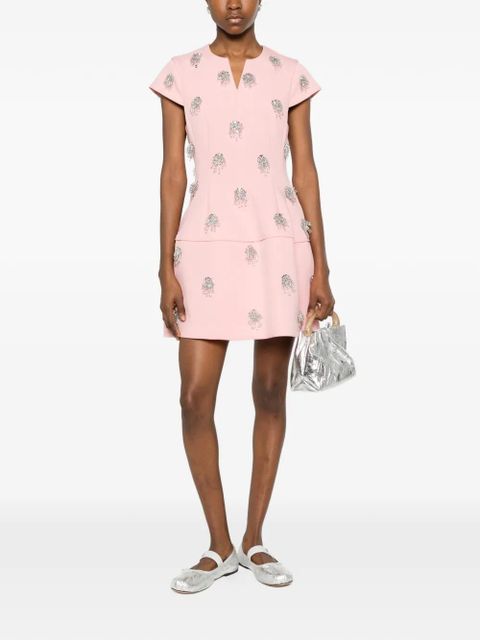 Simkhai V-neck embellished mini dress - Pink - zdjęcie produktu nr 2