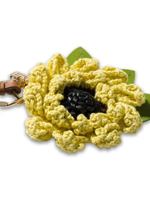 Miu Miu fabric and leather key ring trick - Yellow - zdjęcie produktu nr 2