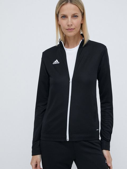 adidas Performance bluza treningowa Entrada 22 damska kolor czarny gładka H57525 - zdjęcie produktu nr 1